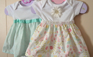 diy onesie dresses | createandbabble
