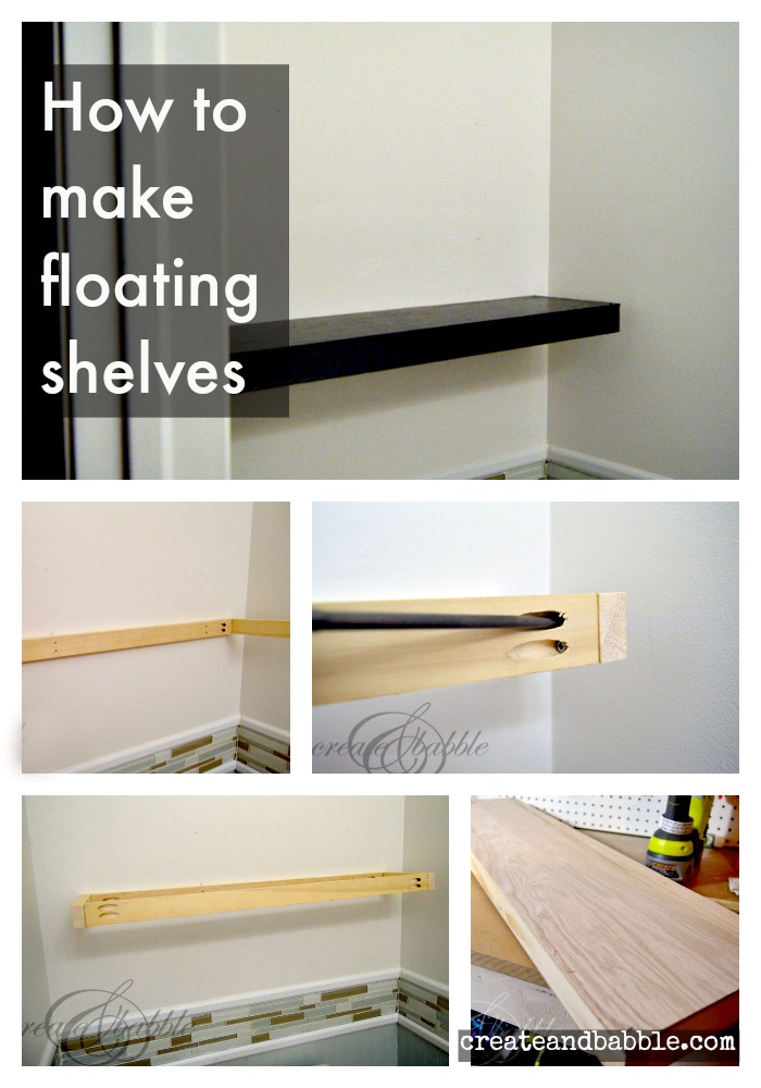 How to Make Floating Shelves - Create and Babble