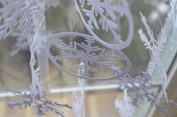 Create and Babble Snowflake Curtain