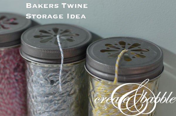 Bakers Twine Storage Idea createandbabble.com