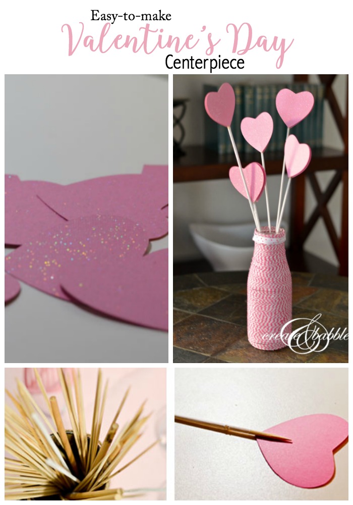 Easy to Make Valentine's Day Centerpiece