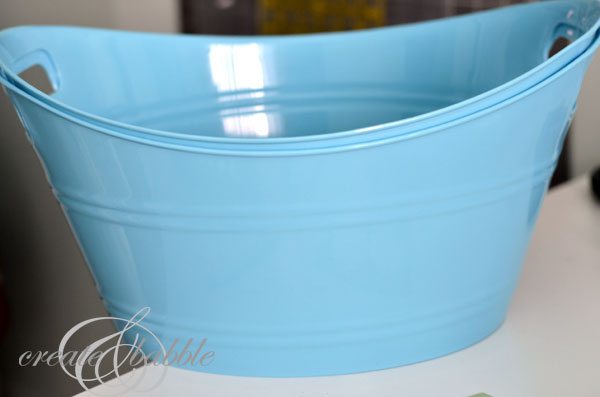 Decorated Dollor Store Easter Bucket Create and Babble