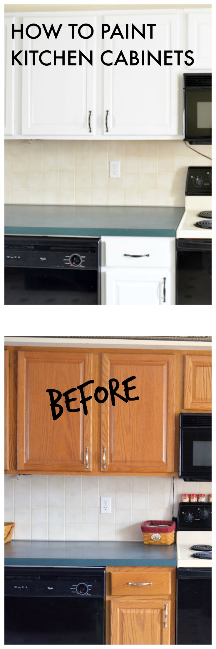 Painting Kitchen Cabinets Create And Babble   Before And After Kitchen Cabinets 