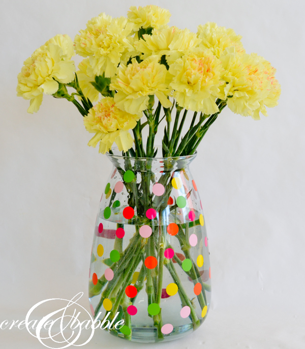 Polka Dot Vase {DIY}