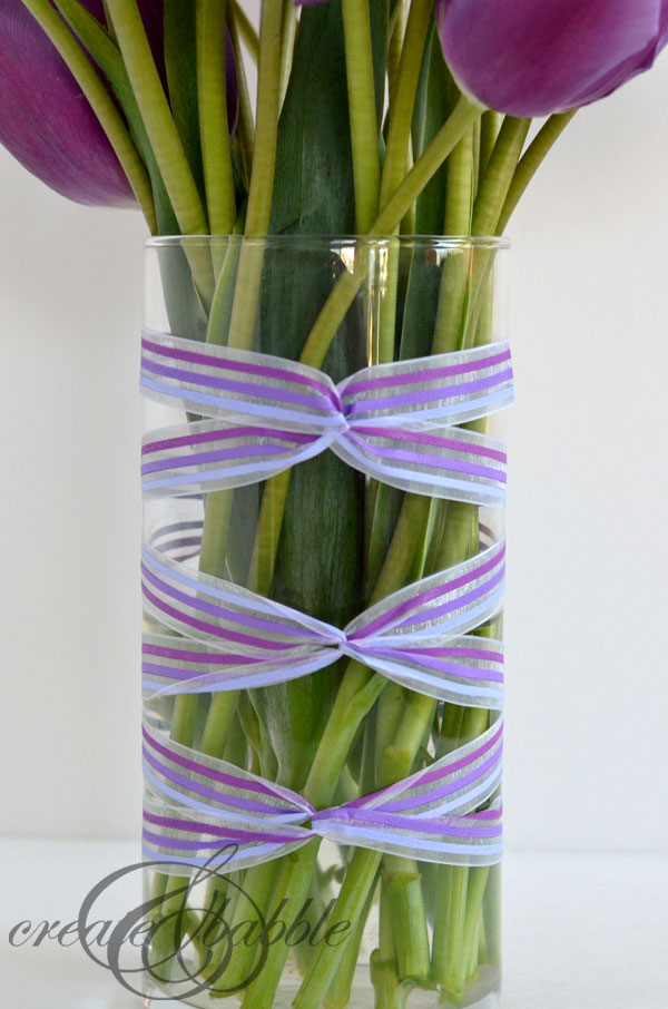 ribbon wrapped vase_createandbabble.com