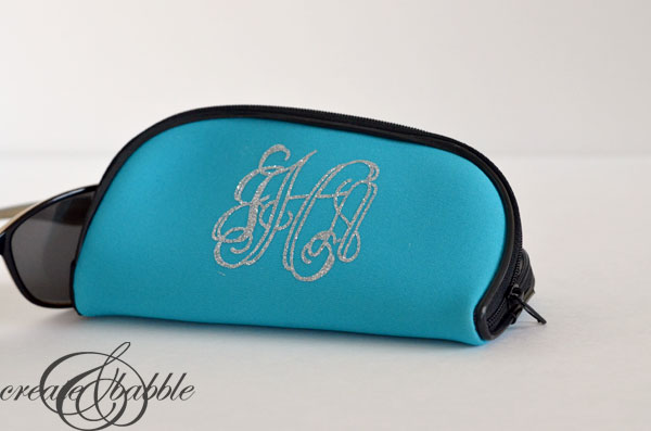 Monogrammed Dollar Store Eyeglass Case_createandbabble.com