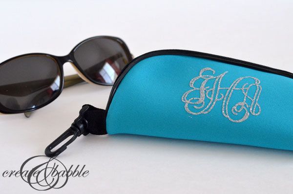 Monogrammed Dollar Store Eyeglass Case