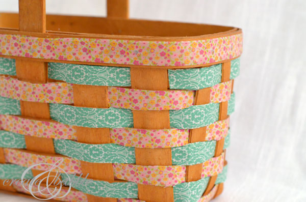 Washi Taped Basket