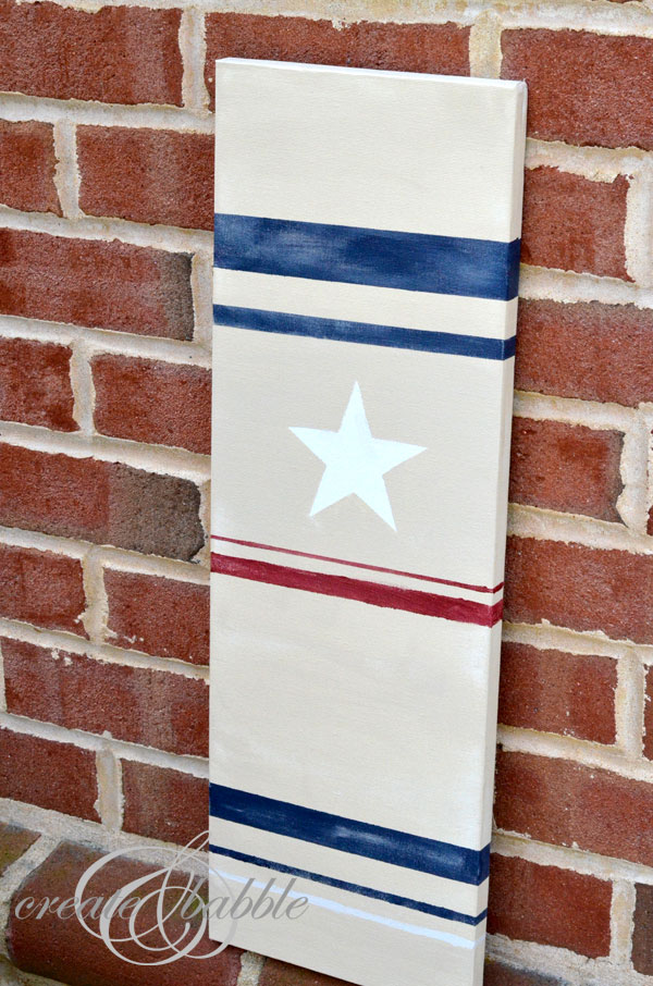 DIY canvas flag_createandbabble.com