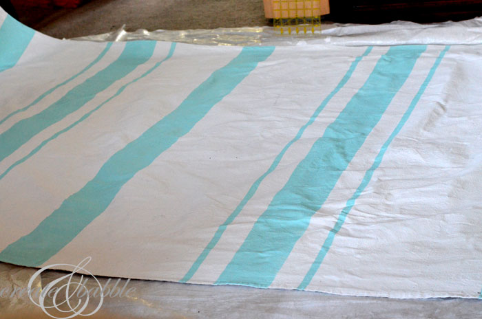 Painted canvas drop cloth_createandbabble