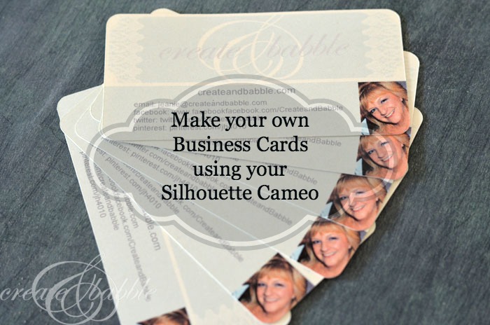 Diy Business Cards Sihouette Tutorial Create And Babble