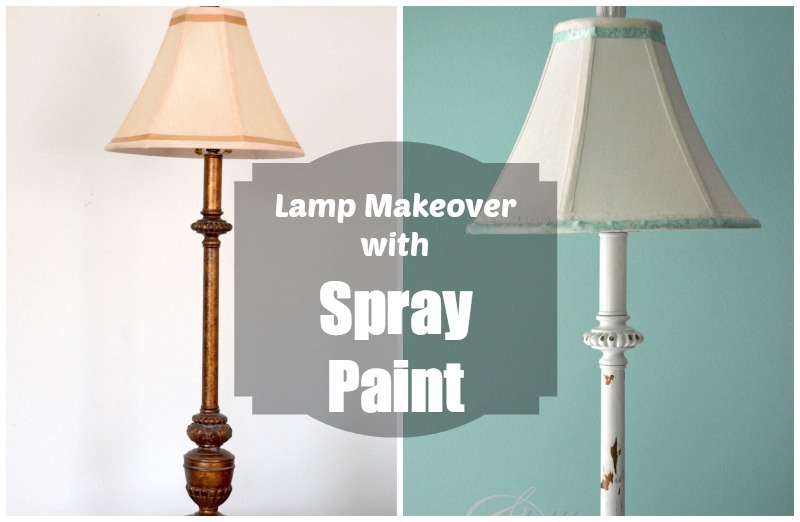 Lamp Makeover Using Spray Paint