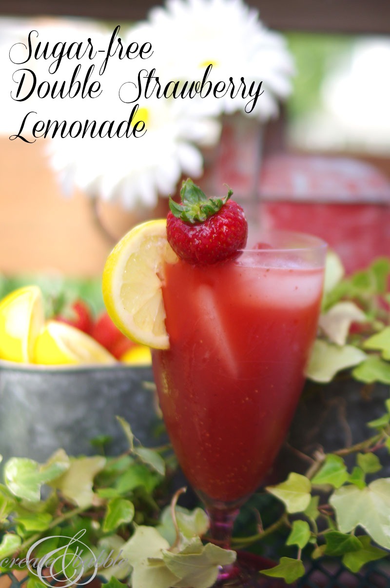 sugar free strawberry lemonade_createandbabble.com