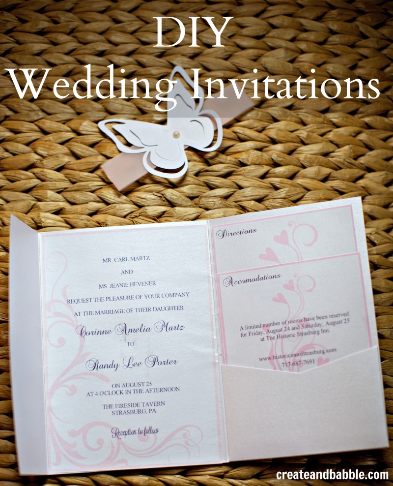 diy wedding invitations by createandbabble