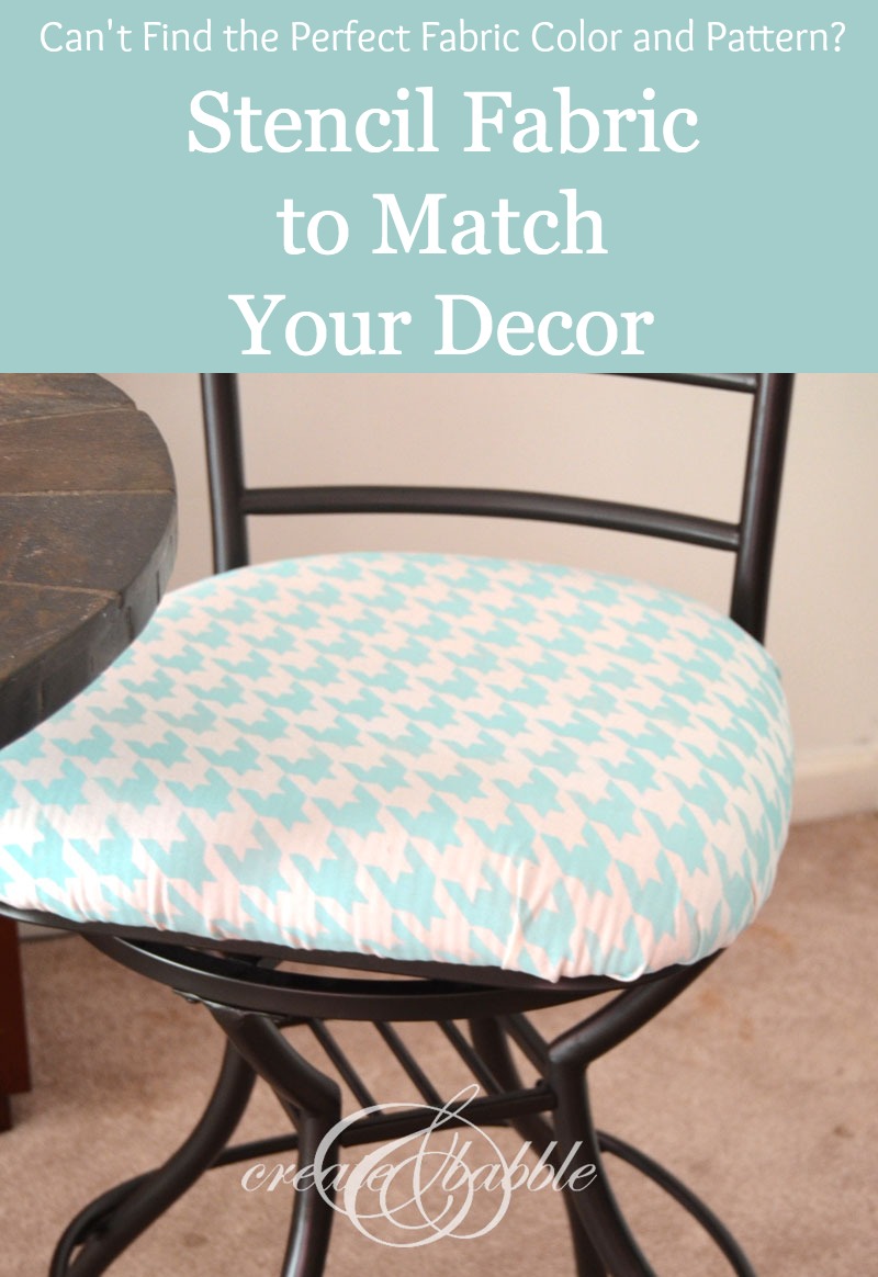 How to Stencil Fabric and Match Your Decor