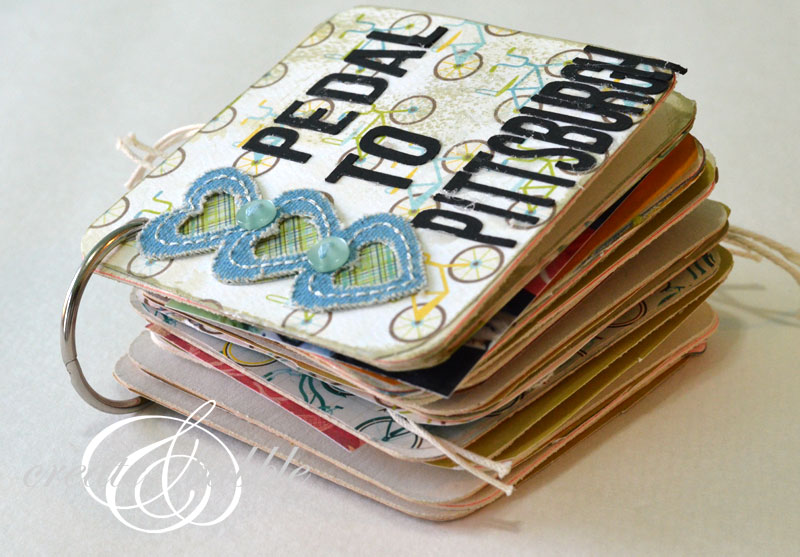 Mini Scrapbook Made with Coasters - Create and Babble