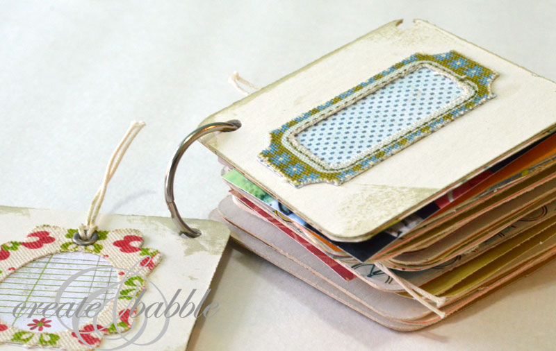 Mini Scrapbook Made with Coasters - Create and Babble