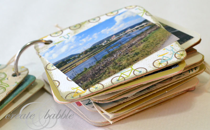 Mini Scrapbook Made with Coasters - Create and Babble