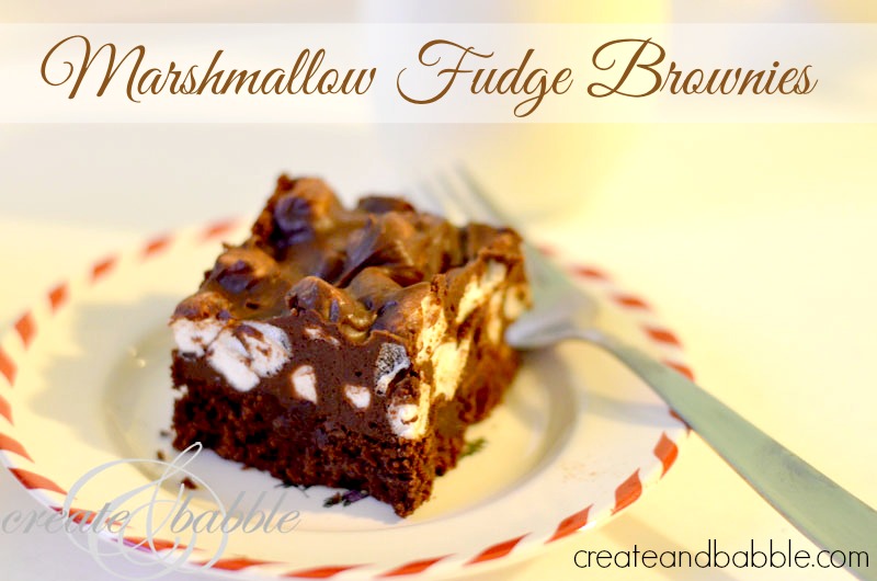 Christmas Cookies-marshmallow fudge brownies