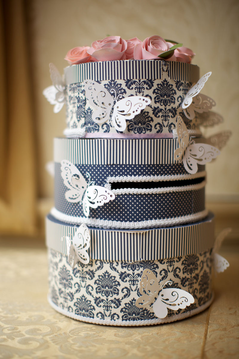 Easy DIY Paper Mache Cake Box - Damask Love