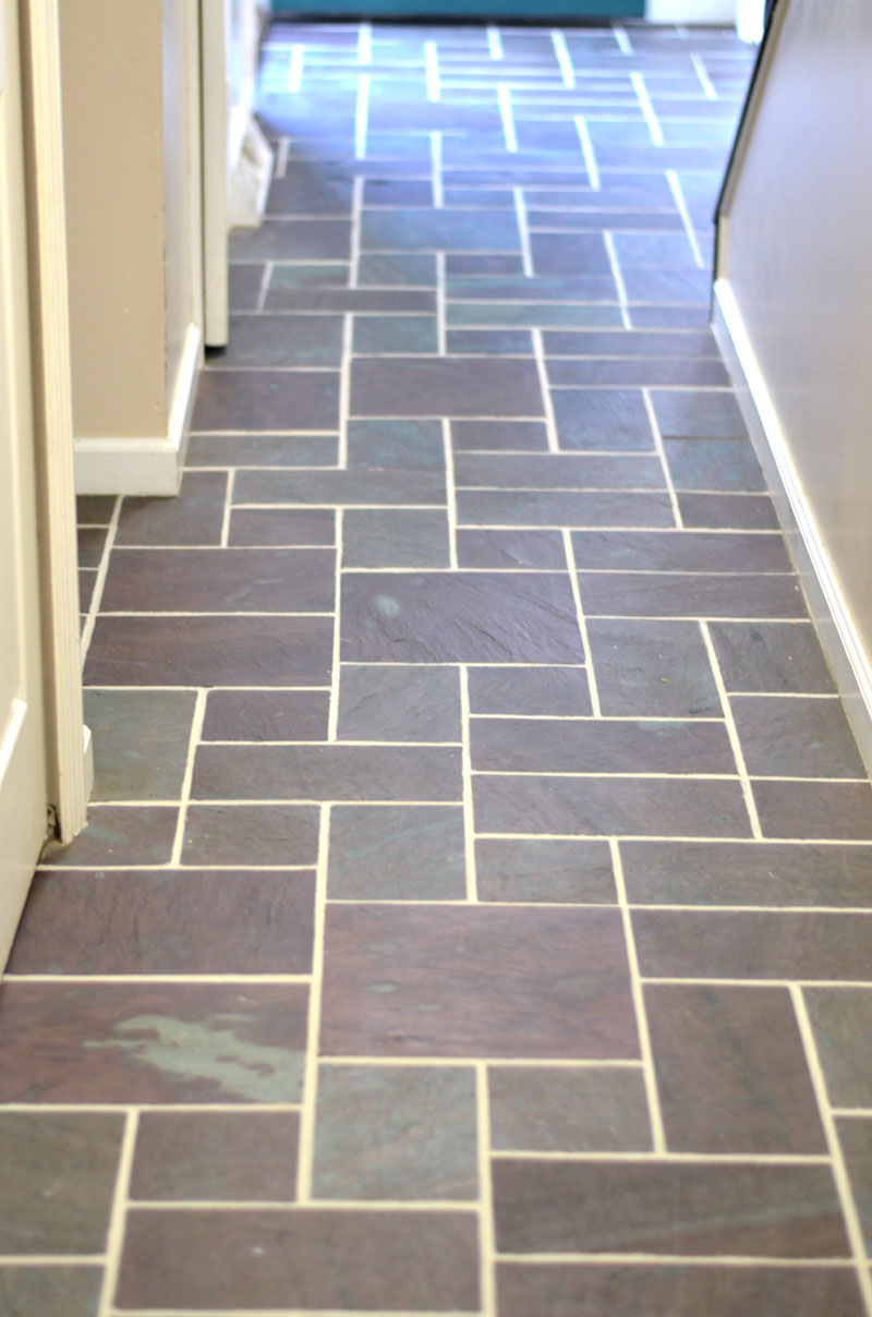 Slate Floor Grout Renew Create And Babble, Can You Paint Ceramic Tile Floors To Look Like Slate