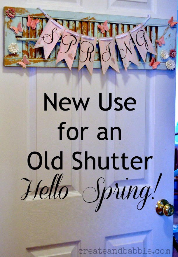 new use for old shutter by createandbabble.com