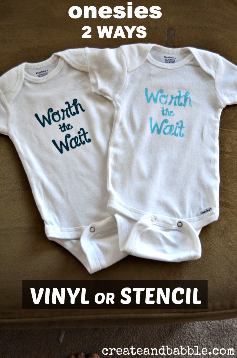 Decorated Onesies Two Ways Create And