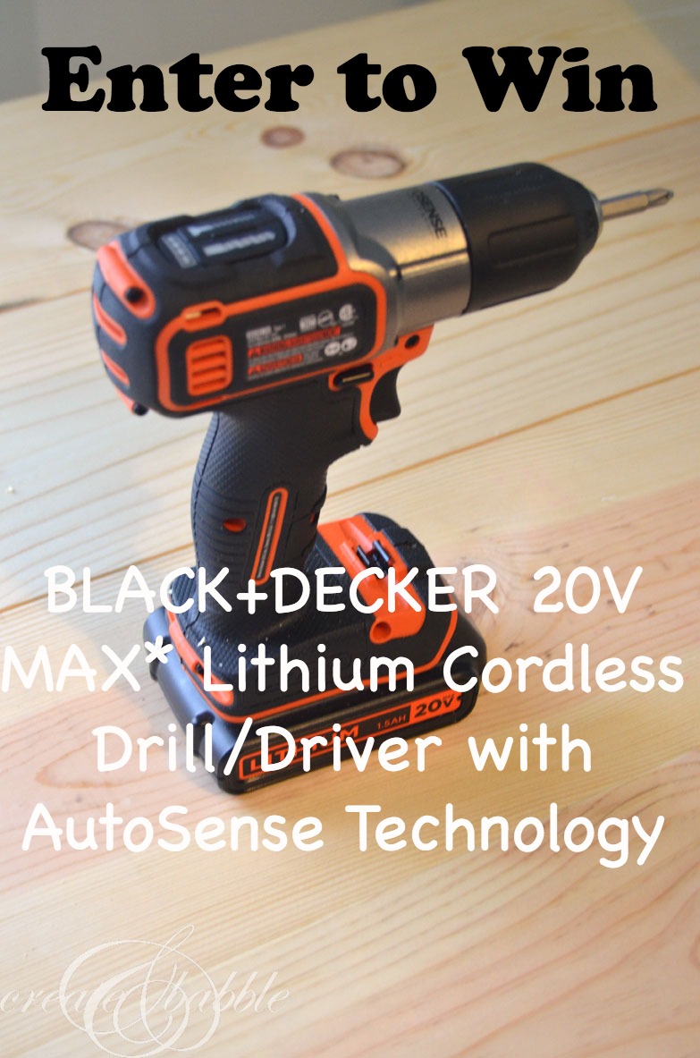 BLACK+DECKER Autosense Drill Giveaway!