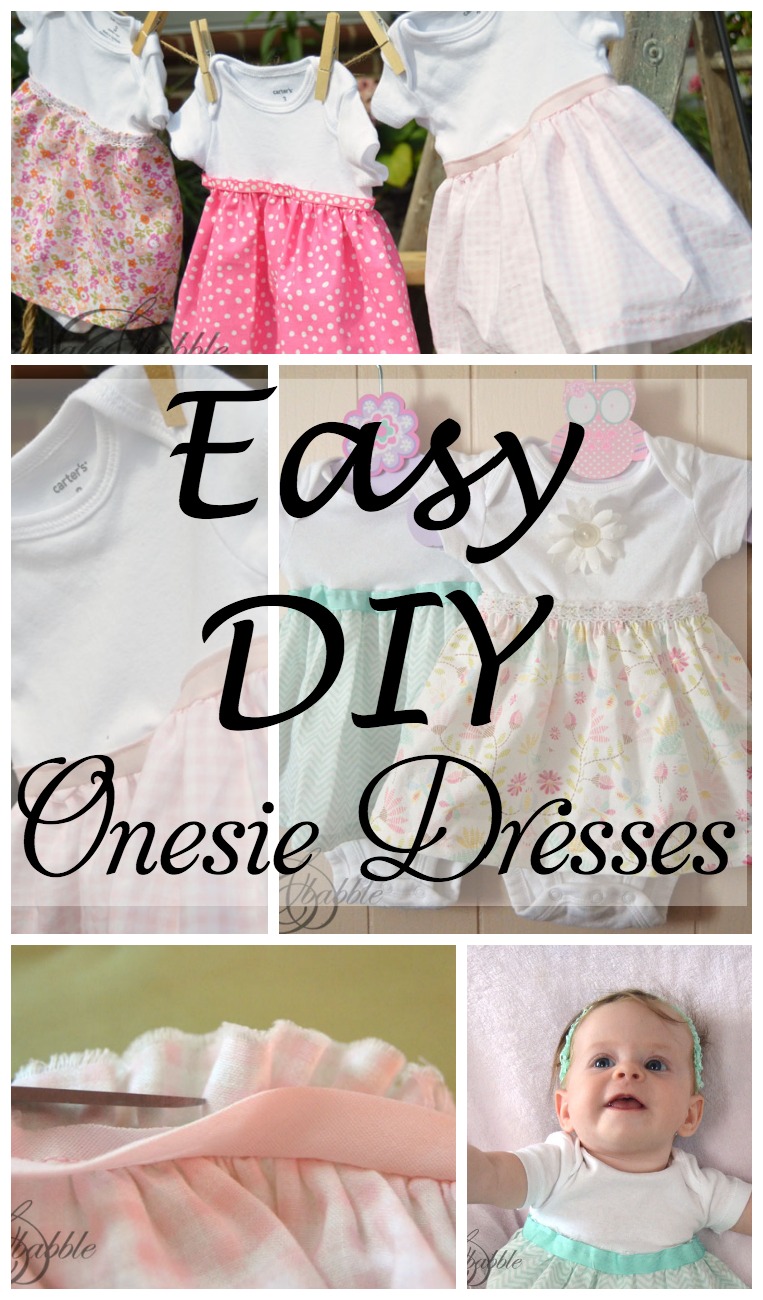 DIY Onesie Dresses Create and Babble