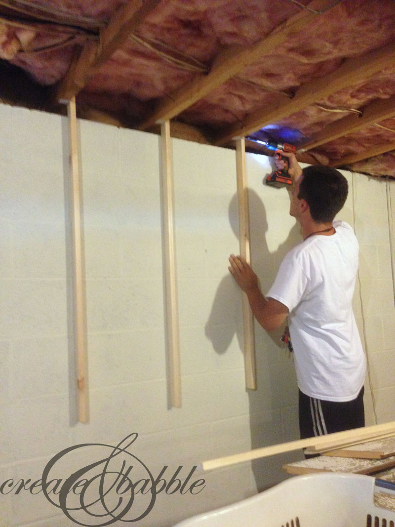 How to Hang a Pegboard without Drilling into Cinder Block