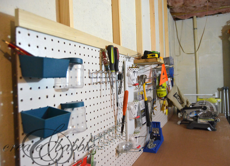 How To Hang A Pegboard Without Drilling Into Cinder Block - How To Put Shelves On A Concrete Wall Without Drilling