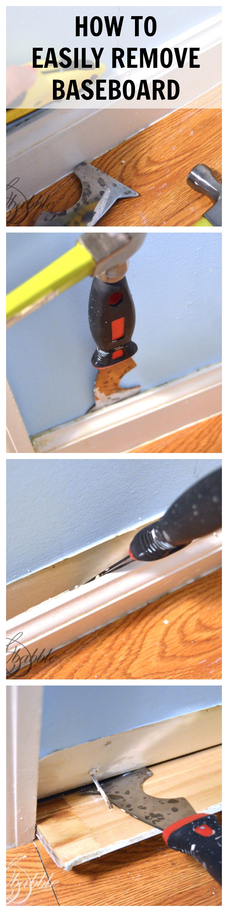 HOW TO REMOVE BASEBOARD