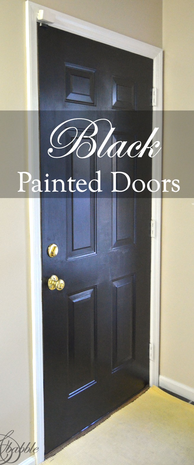 black painted doors-createandbabble