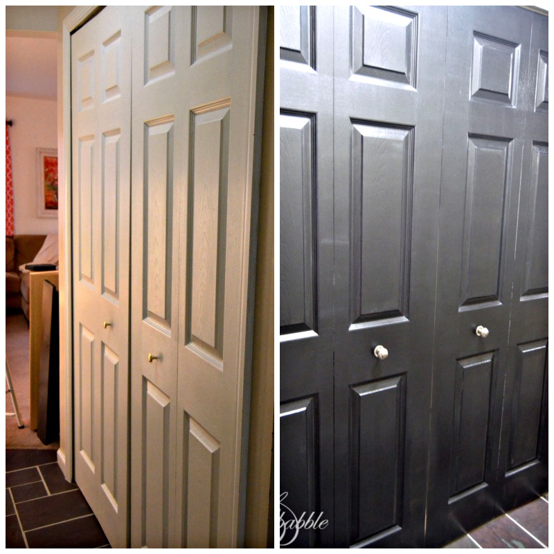 black closet doors