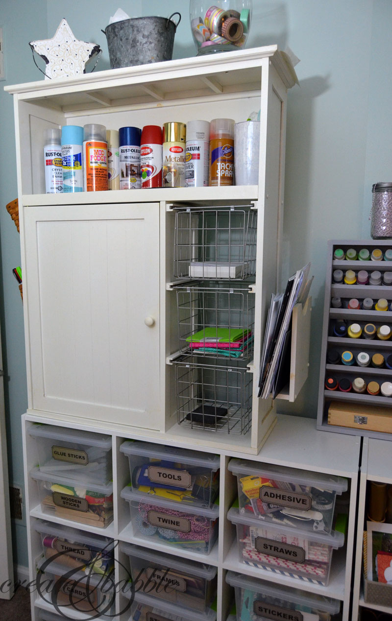 DIY Paint Storage Shelf - Create and Babble