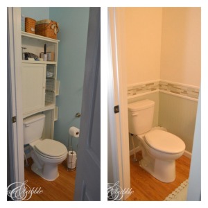 Powder Room Makeover - Create and Babble