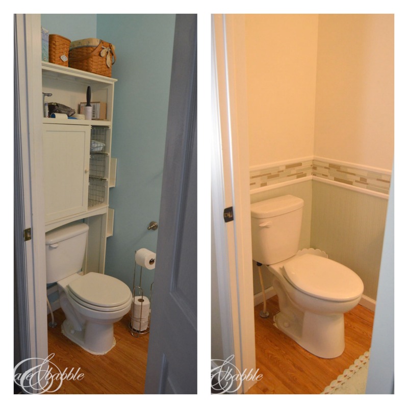 Powder Room Remodel Before And After