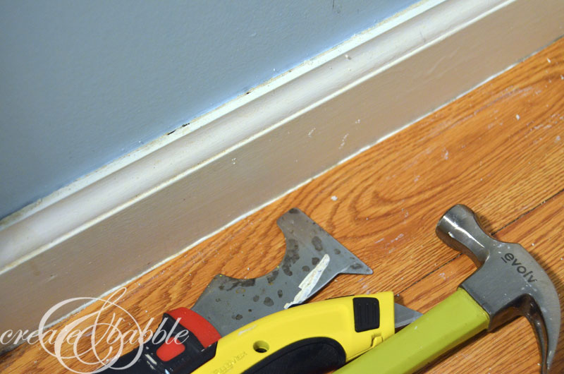 Powder Room Makeover About the Trim