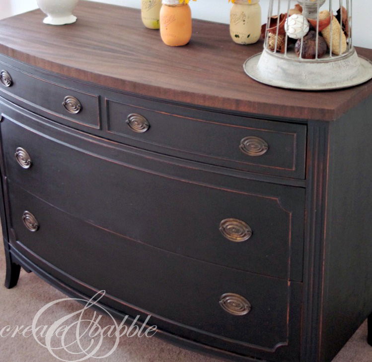 Painted Dresser With Milk Paint