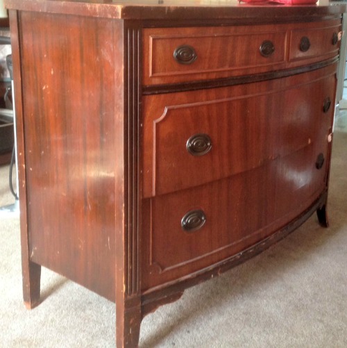 Painted Dresser With Milk Paint