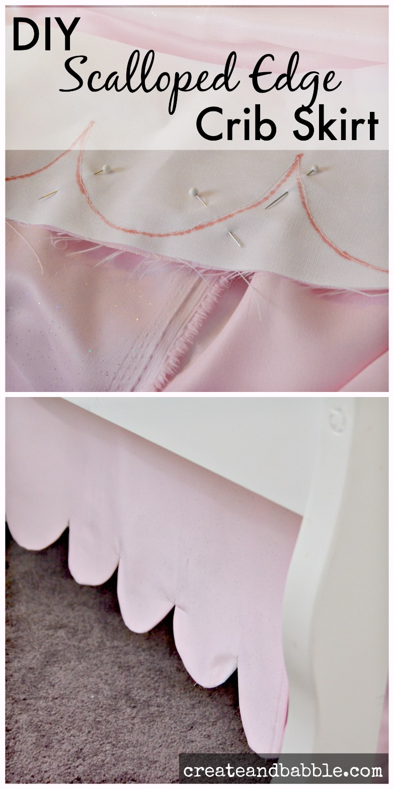 How to Make a Scalloped Edge Crib Skirt Create and Babble