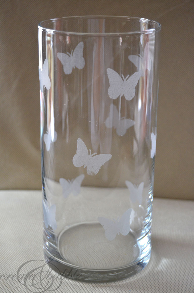 Glass Etching with Relief Gel and Etching Cream - Sarah's Create