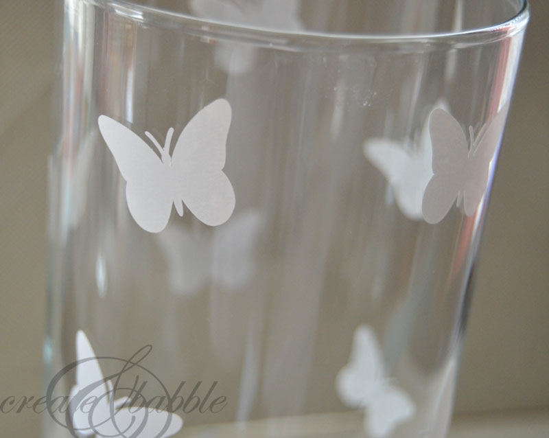 faux etched glass