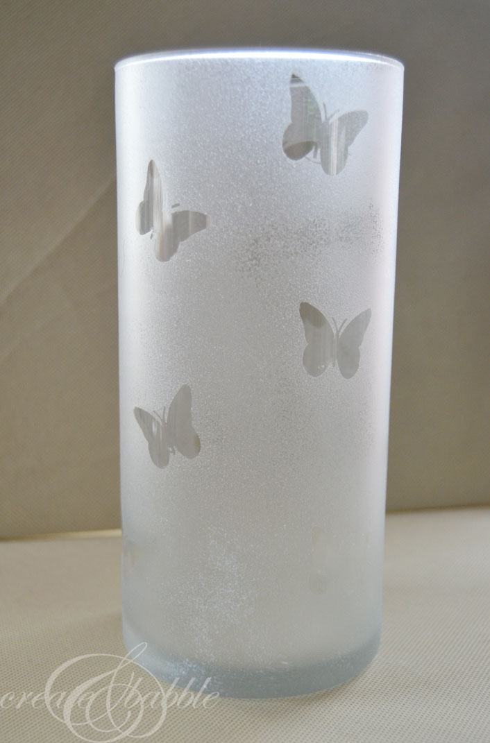 faux etched glass