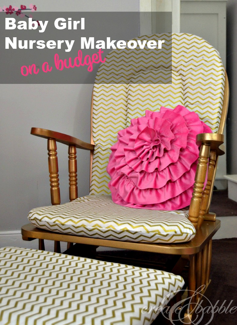 Baby Girl Nursery Makeover Create and Babble