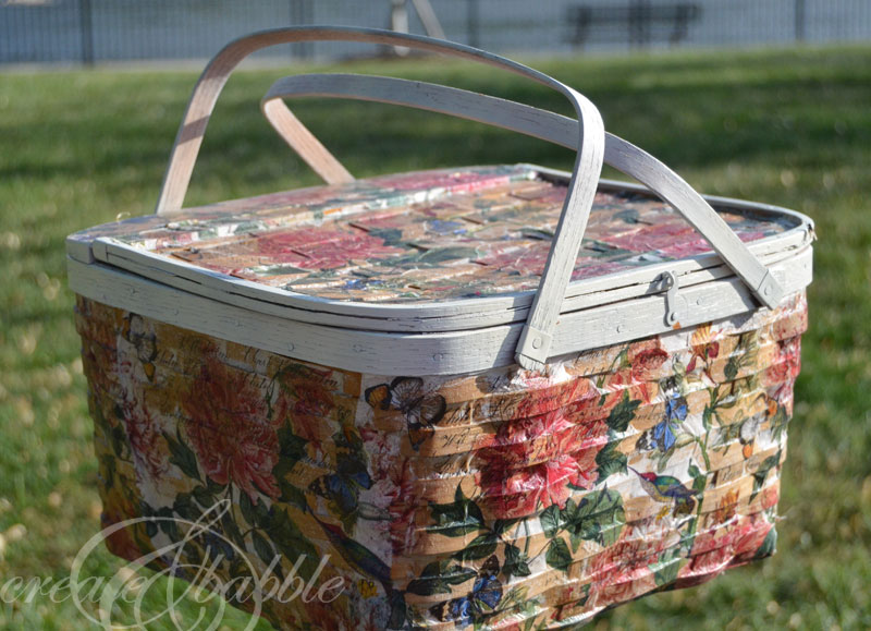 picnic basket makeover