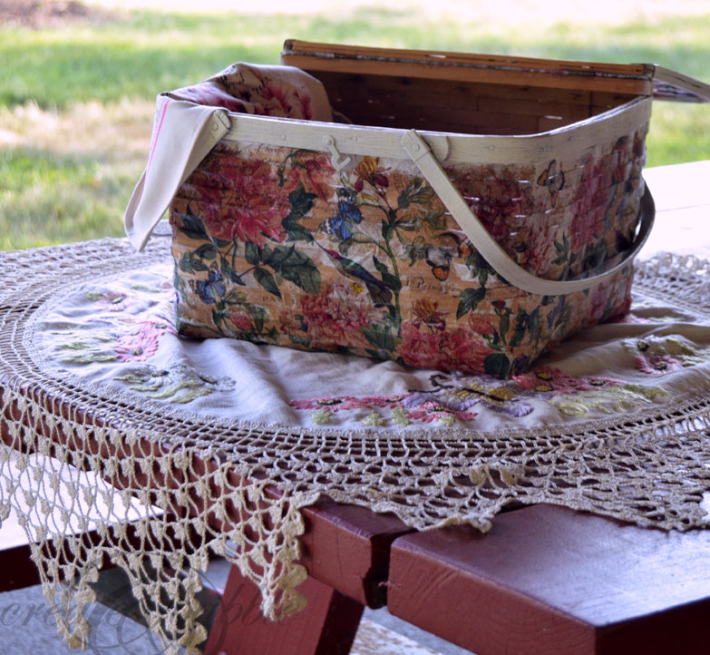 picnic basket makeover