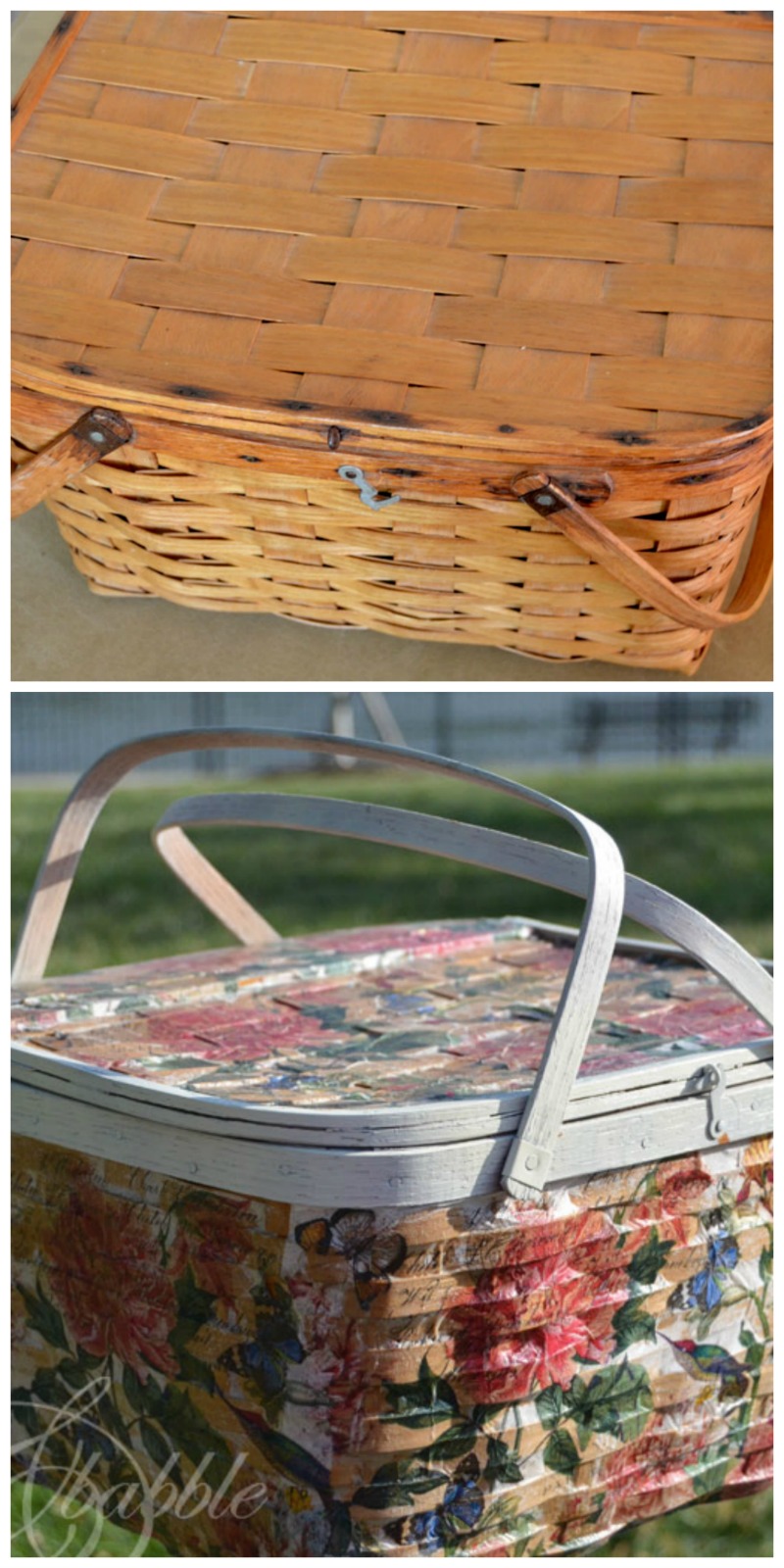 picnic basket makeover