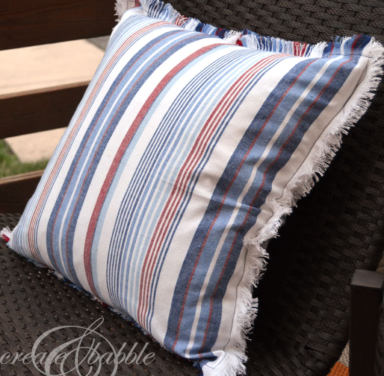 easy sew 5 minute pillow