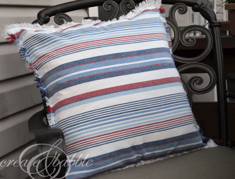 Easy and Fast $5 Patriotic Pillows